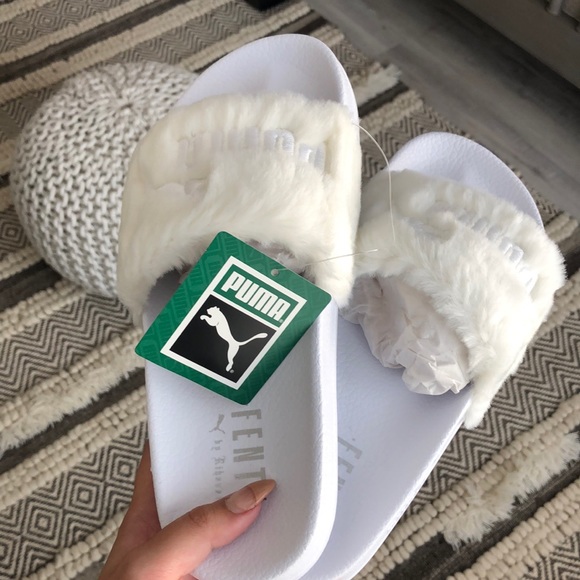 Brand new: White Fenty Slides - Picture 2 of 4